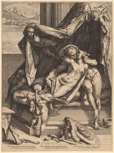 Marte e Venere da Hendrik Goltzius, after Bartholomaeus Spranger