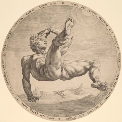 Icaro da Hendrik Goltzius, after Cornelis Cornelisz van Haarlem