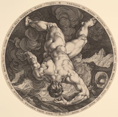Tantalo da Hendrik Goltzius, after Cornelis Cornelisz van Haarlem