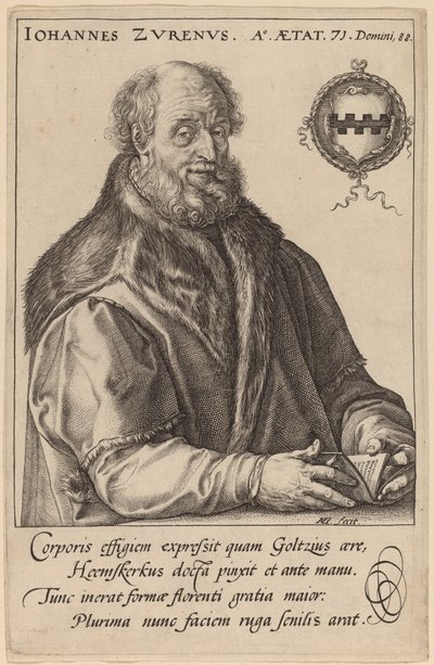 Johannes Zurenus (Jan van Zuren) da Hendrik Goltzius after Maerten van Heemskerck