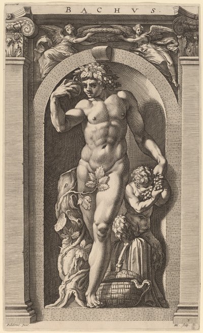 Bacco da Hendrik Goltzius after Polidoro da Caravaggio