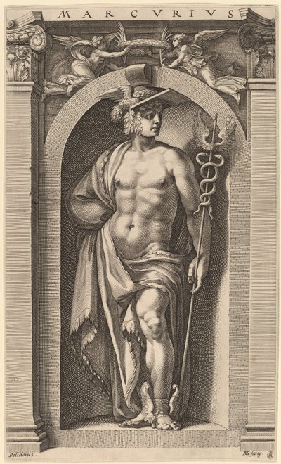 Mercurio da Hendrik Goltzius after Polidoro da Caravaggio