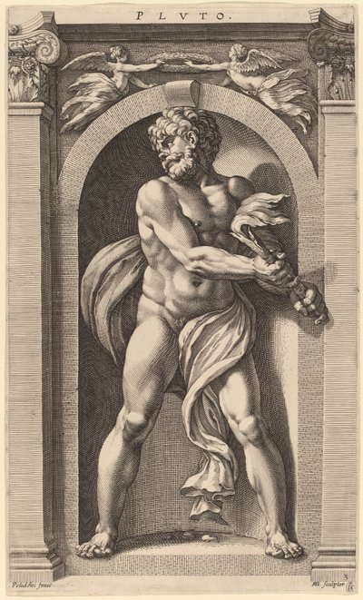 Plutone da Hendrik Goltzius after Polidoro da Caravaggio