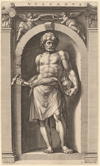 Vulcano da Hendrik Goltzius after Polidoro da Caravaggio
