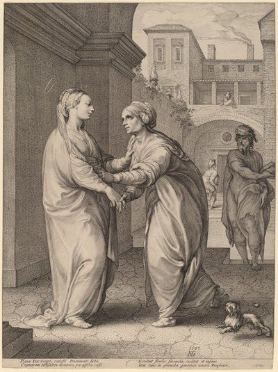 La Visitazione da Hendrik Goltzius in the style of Parmigianino