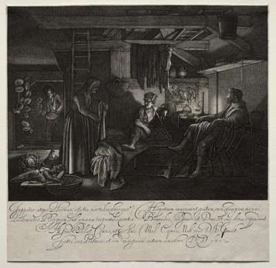 Giove e Mercurio alla casa di Filemone e Bauci da Hendrik Goudt