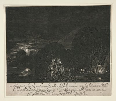 La fuga in Egitto da Hendrik Goudt