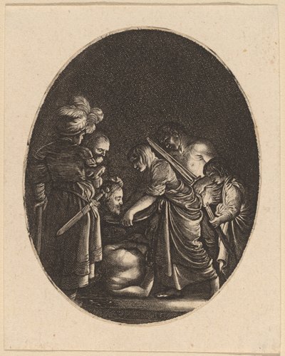 Decapitazione di San Giovanni Battista da Hendrik Goudt after Adam Elsheimer
