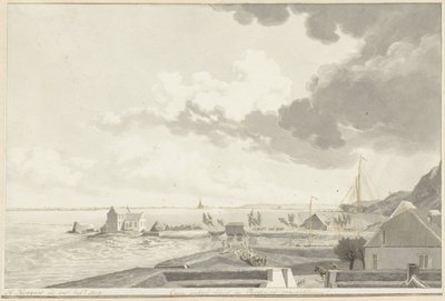 La pianura alluvionata di Ooijpolder con Persingen in lontananza, 1809 da Hendrik Hoogers (signed by artist)