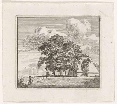 Fattoria in un paesaggio da Hendrik Hoogers