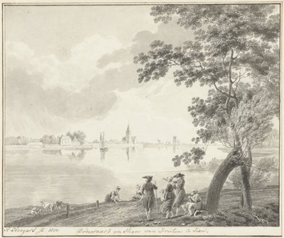 Veduta di Dodewaard e Hien da Hendrik Hoogers