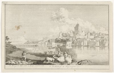 Veduta del Valkhof a Nimega da Hendrik Hoogers