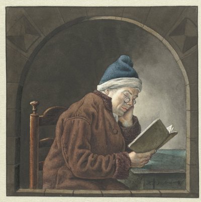 Uomo che legge da Hendrik Jan van Amerom
