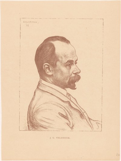 Ritratto di Jacobus Gerardus Veldheer da Hendrik Johannes Haverman