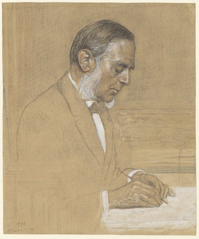 Ritratto di Sjoerd Anne Vening Meinesz da Hendrik Johannes Haverman