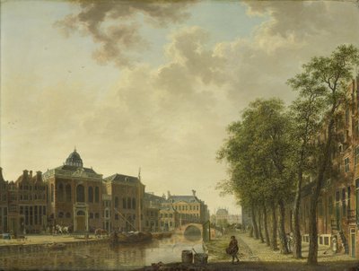 Veduta del Houtmarkt, Amsterdam da Hendrik Keun (attributed to)
