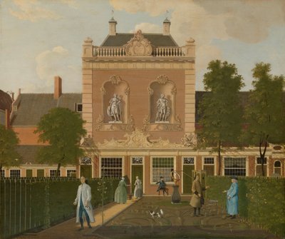Il giardino e la rimessa delle carrozze di Keizersgracht 524 ad Amsterdam da Hendrik Keun