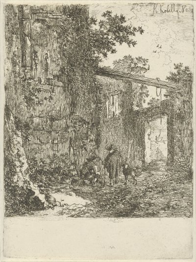 Rovina ricoperta di vegetazione da Hendrik Kobell