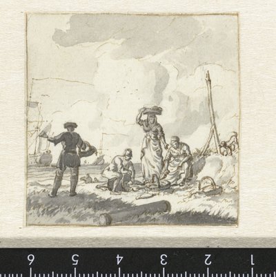 La selezione del pesce sulla spiaggia da Hendrik Kobell