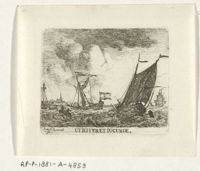 Navi in acque agitate da Hendrik Kobell