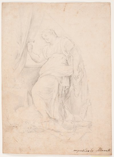 Jael uccide Sisara. Studio dopo una composizione di Carlo Maratti (Mezzetti, p. 345, n. 150) da Hendrik Krock