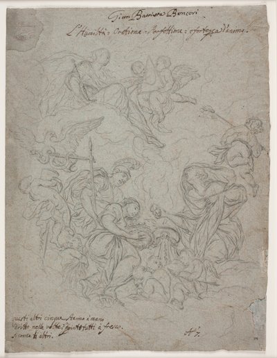 Studi di composizione dopo Gian Battista Boncori da Hendrik Krock