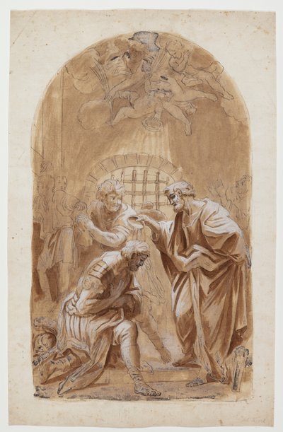 San Pietro battezza San Processo e San Martiano da Hendrik Krock