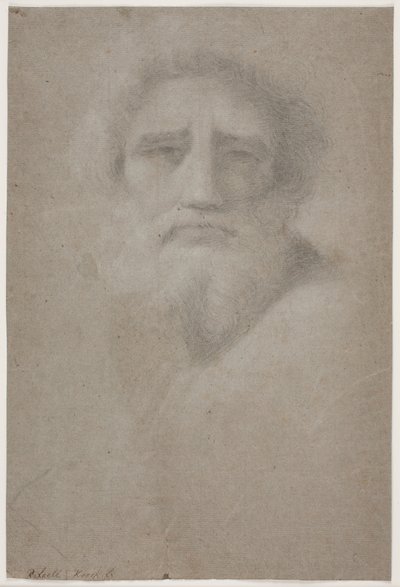 Testa di uomo barbuto da Hendrik Krock