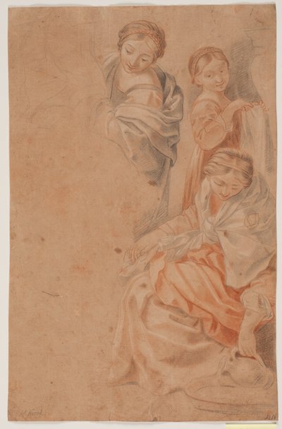 Tre figure femminili. Studio dopo l