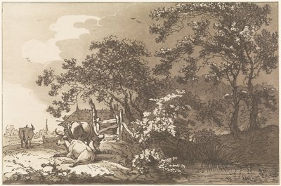 Paesaggio con mucche da Hendrik Meijer