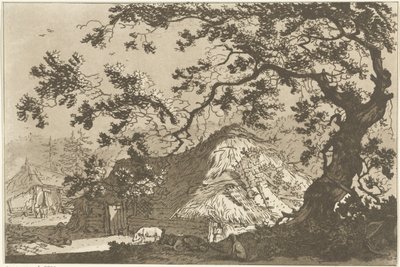 Paesaggio con due fattorie da Hendrik Meijer