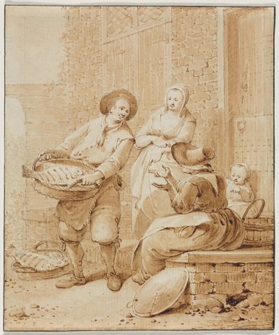 Il Pescivendolo, seconda metà del XVIII secolo da Hendrik Meijer