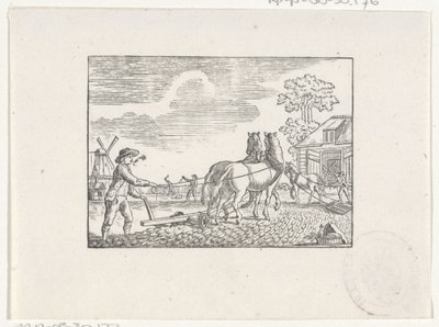 Lavoratori agricoli al lavoro da Hendrik Numan