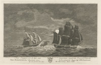Sextroh caccia la Marianne, 1782 da Hendrik Roosing
