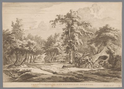 Paesaggio con carro di fieno vicino a Westerbork da Hendrik Schwegman