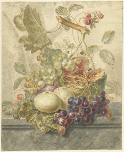 Natura morta con frutta da Hendrik Schwegman