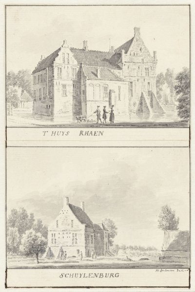 Le tenute Rhaan e Schuylenburg a Salland, Overijssel da Hendrik Spilman