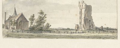 Le rovine della Casa di Kleef vicino a Haarlem da Hendrik Spilman