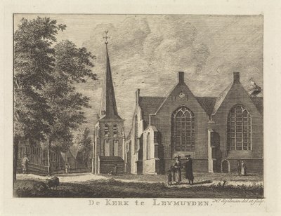 Veduta di Leimuiden (De Kerk te Leymuyden) da Hendrik Spilman
