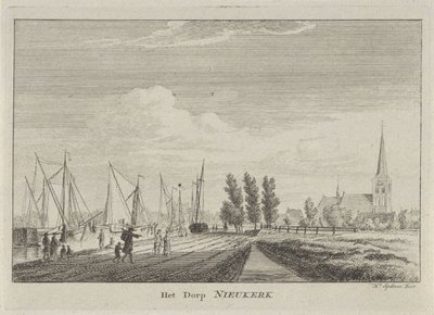 Veduta di Nieuwerkerk aan den IJssel da Hendrik Spilman