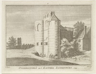 Rovine del castello di Zandenburg, Veere da Hendrik Spilman