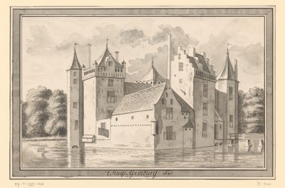 Veduta del Castello Assumburg presso Heemskerk, 1640 da Hendrik Tavenier (possibly)