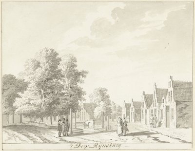 Il villaggio di Rijnsburg da Hendrik Tavenier