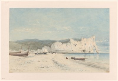 Paesaggio costiero con scogliere di gesso bianco da Hendrik Veder