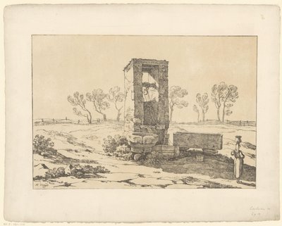 Donna presso il pozzo da Hendrik Voogd