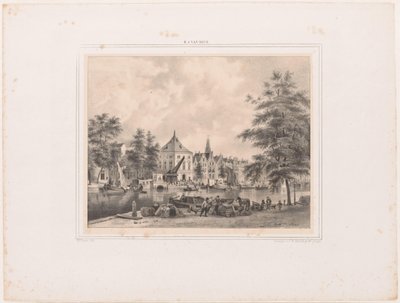 Veduta di Haarlem dallo Spaarne da Hendrik Wilhelmus Last