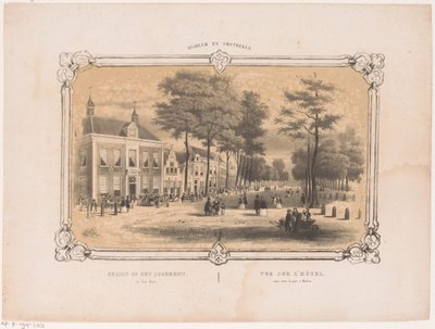 Veduta di un hotel a Haarlem da Hendrik Wilhelmus Last