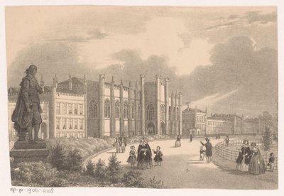 Vista sul Willemshof nel Willemspark intorno al 1849 da Hendrik Wilhelmus Last