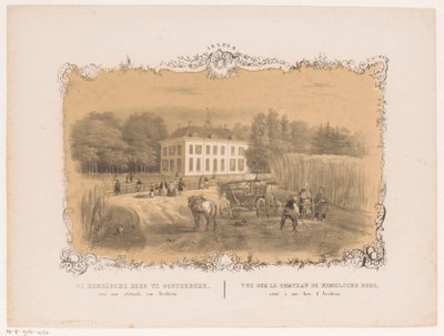 Vista sulla tenuta e casa Hemelse Berg a Oosterbeek da Hendrik Wilhelmus Last