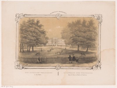 Veduta del padiglione Welgelegen da Hendrik Wilhelmus Last